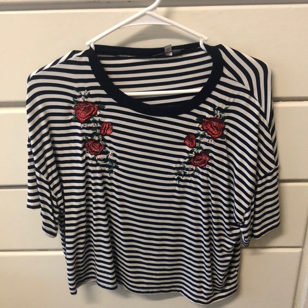 Kendal & Kylie Stripped T-Shirt